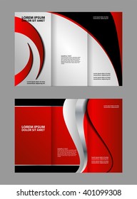 Professional business three fold flyer template, corporate brochure or cover design, can be use for publishing, print and presentation

