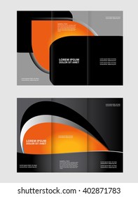 Professional business three fold flyer template, corporate brochure or cover design, can be use for publishing, print and presentation
