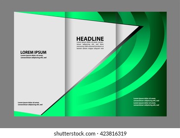 Professional business three fold flyer template, corporate brochure or cover design, can be use for publishing, print and presentation.
