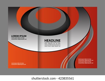 Professional business three fold flyer template, corporate brochure or cover design, can be use for publishing, print and presentation.
