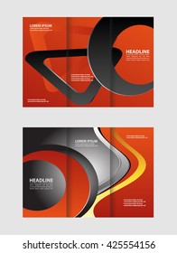 Professional business three fold flyer template, corporate brochure or cover design, can be use for publishing, print and presentation.
