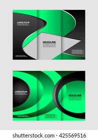 Professional business three fold flyer template, corporate brochure or cover design, can be use for publishing, print and presentation
