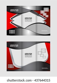 Professional business three fold flyer template, corporate brochure or cover design, can be use for publishing, print and presentation.
