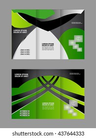 Professional business three fold flyer template, corporate brochure or cover design, can be use for publishing, print and presentation.
