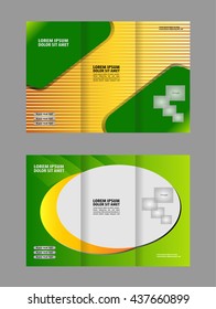 Professional business three fold flyer template, corporate brochure or cover design, can be use for publishing, print and presentation.
