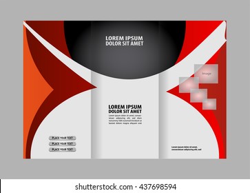 Professional business three fold flyer template, corporate brochure or cover design, can be use for publishing, print and presentation.
