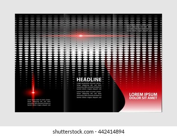 Professional business three fold flyer template, corporate brochure or cover design, can be use for publishing, print and presentation.
