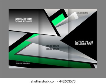 Professional business three fold flyer template, corporate brochure or cover design, can be use for publishing, print and presentation.
