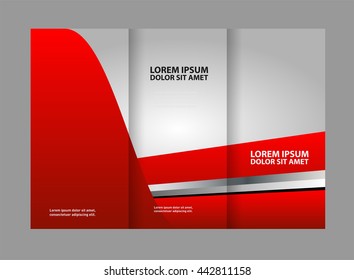 Professional business three fold flyer template, corporate brochure or cover design, can be use for publishing, print and presentation.
