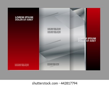 Professional business three fold flyer template, corporate brochureÂ 
