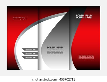 Professional business three fold flyer template, corporate brochure or cover design, can be use for publishing, print and presentation.
