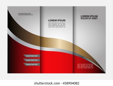 Professional business three fold flyer template, corporate brochure or cover design, can be use for publishing, print and presentation.
