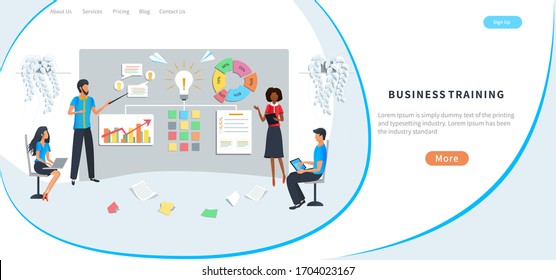 Professional business training, meeting, workshop, training of office staff, increase skills. Team brainstorming and use post notes to share idea. Template design for web banners, posters, marketing