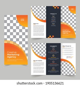 Professional business tri-fold brochure design