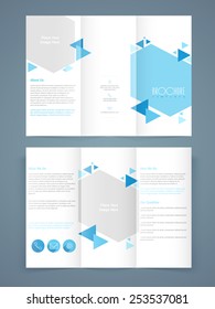 Professional business trifold flyer template, corporate brochure or cover design, can be use for publishing, print and presentation.