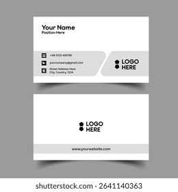 Professional Business Visiting Card Design Template. Creative Double-sided Business Card Template.