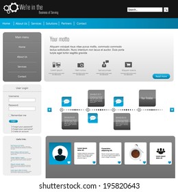 Professional business website template 
