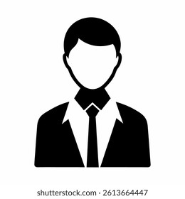 Professional businessman icon vector sign