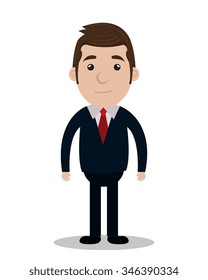 Professional businessmen graphic design, vector illustration eps10
