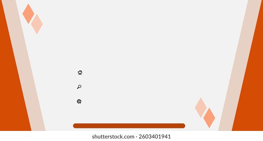 A professional business-themed background with clean geometric shapes in orange and white, great for corporate and marketing materials.