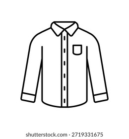 Profesional abotonado icono de la camisa para la ropa formal de la oficina y la moda casual elegante de los hombres