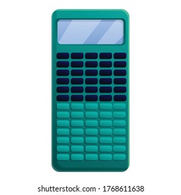 Icono de calculadora profesional. Caricatura del icono del vector de calculadora profesional para el diseño web aislado en fondo blanco