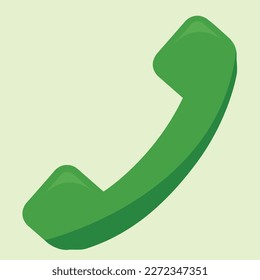 Professional call icon green in colour