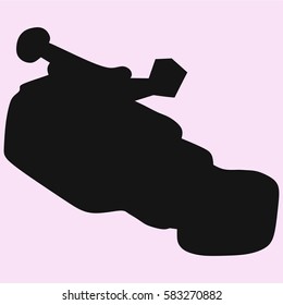 Professional camcorder vector silhouette isolated 