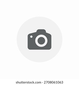 Vector de signo de icono de dispositivo de cámara profesional