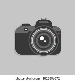 professional camera flat icon,symbol and vector,Can be used for web, print and mobile