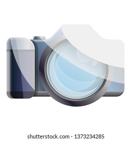 Professional camera icon. Cartoon of professional camera vector icon for web design isolated on white background
