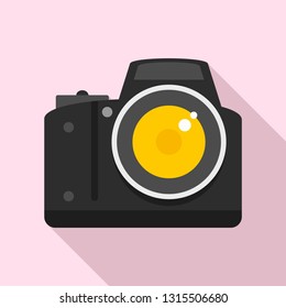 Professional camera icon. Flat illustration of professional camera vector icon for web design