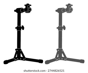 Professional camera tripod. Stable support for photography and videography.
