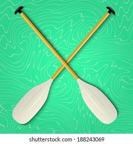 Professional canoe oars