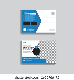  Professional car dealership postcard design template for online auto sales