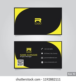Professional card name design background templates. modern and clean style