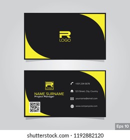 Professional card name design background templates. modern and clean style