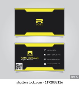 Professional card name design background templates. modern and clean style