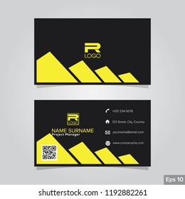 Professional card name design background templates. modern and clean style