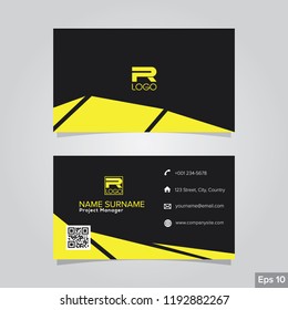 Professional card name design background templates. modern and clean style