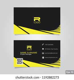 Professional card name design background templates. modern and clean style
