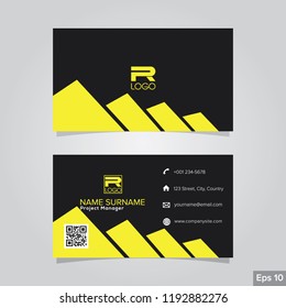 Professional card name design background templates. modern and clean style