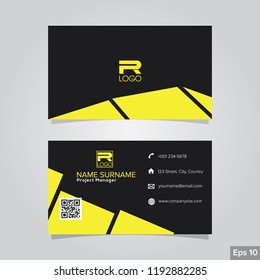 Professional card name design background templates. modern and clean style
