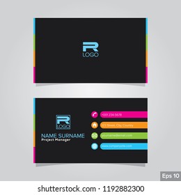 Professional card name design background templates. modern and clean style