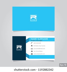 Professional card name design background templates. modern and clean style