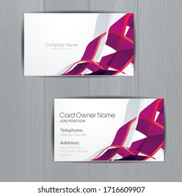 Plantillas de fondo de diseño de nombres de tarjeta profesional. estilo moderno y limpio. Ilustración del vector
