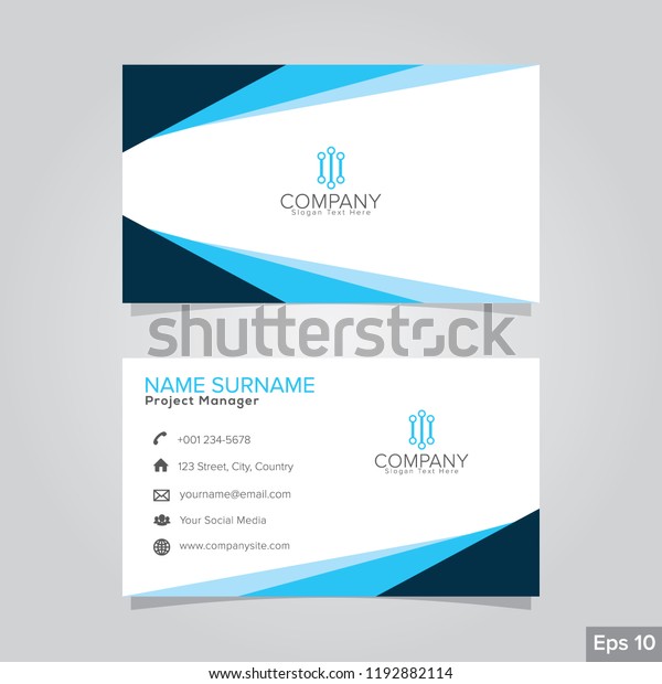 Professional Card Name Design Background Templates Stock Vector Royalty Free