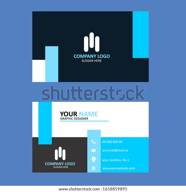 Professional Card Name Design Background Templates Stock Vector Royalty Free