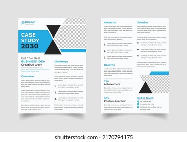 Professional case study template design