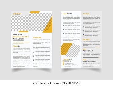 Professional case study template design